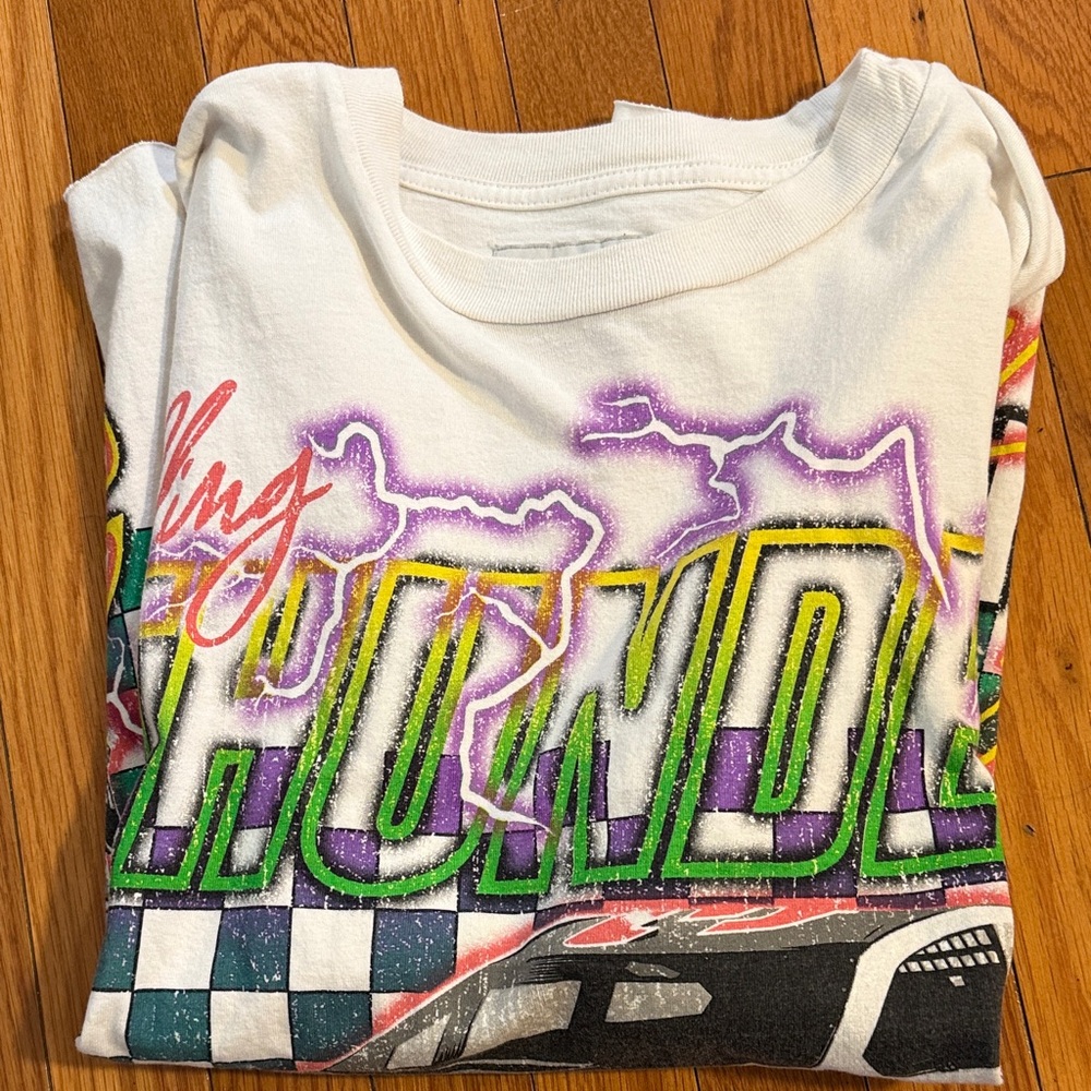 Colorful Graphic Racecar Tee